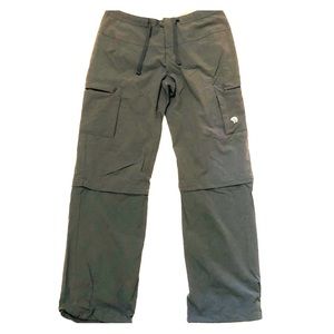 Mountain Hardwear Gray, Convertible Hiking Pants